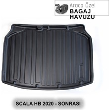 Elorcar Skoda Scala Hb 2020 - Sonrası 3D Bagaj Havuzu