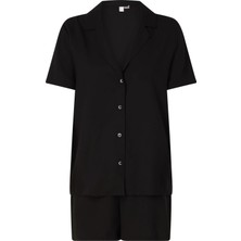 Calvin Klein Kadın Siyah Calvin Klein S/s Short Set Kadın Siyah Eşofman Takımı