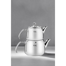 UltraMint Paslanmaz Çelik Çaydanlık Takımı 4 Parça, 1.75-2.75 Lt, Şık ve Dayanıklı