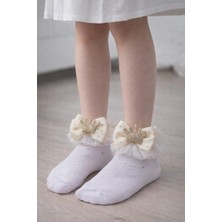 Gigi Giyim Kraliçe Taçı Aksesuarlı Kız Çocuk Soket Çorap