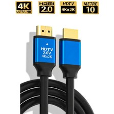 Hi-Link Hılink Hdtv 2.0 Premıum 10 Metre HDMI Kablo 4K Ultra Hd