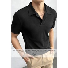 Risil-Nu Company Fitilli Ottoman Premium Kumaş Polo Yaka Unisex T-Shirt