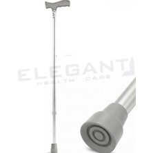 EyluX Shop Asa Baston Konforlu Denge Bastonu Ayarlanabilir Alüminyum Gri