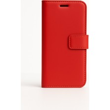 Piyasa Sepeti Xiaomi Mi 14T - 14T Pro Cüzdanlı Standlı Kapaklı Kılıf Kırmızı