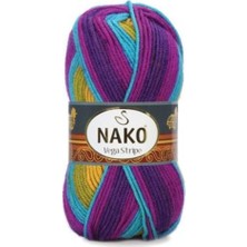 Nako Vega Stripe Ebruli Örgü Ipi 82410 / 5 Adet