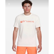 Nike Nike Dri Fit Tee Run Energy Krem Erkek T-Shirt FQ3920-133
