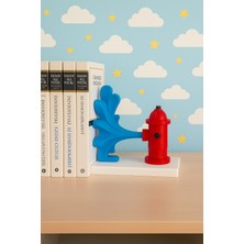 Todekora Yangın Musluğu Figürlü Kitaplık Aksesuarı Kitap Tutucu