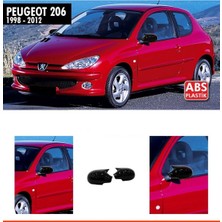 Peugeot 206 Batman Yarasa Ayna Kapağı Piano Black / 1998 - 2012