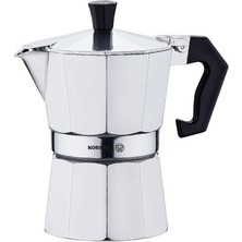 UltraMint Paslanmaz Çelik 3 Fincan Moka Pot 150 Ml, Pratik ve Şık Tasarım