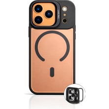 Piyasa Sepeti iPhone 17 Pro 6.3'' StandGuard MagSafe Kılıf + Lens Koruma Mat Siyah