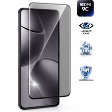Tech&bello accessories Redmi 9c Hayalet Ekran Koruyucu Cam Tam Kaplayan Anti Statik Çizilmeye Dayanıklı