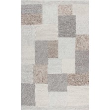 Eko Halı Jade Corbin Natural Naturel Kazak Örgü Desenli El Dokuma Örgü Kilim