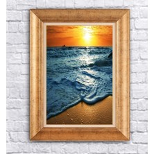 Giyense Altın Çerçeveli Paspartulu Manzara Tablo N889