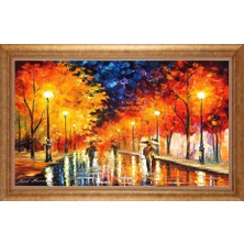 Giyense Altın Çerçeveli Paspartulu Manzara Tablo N1446