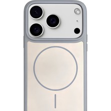 Piyasa Sepeti iPhone 17 Pro 6.3" MagSafe Destekli Premium Soft Silikon Kılıf Gri
