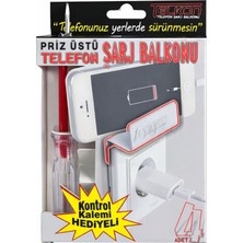 Telkon Priz Üstü Telefon Şarj Balkonu Kontrol Kalem