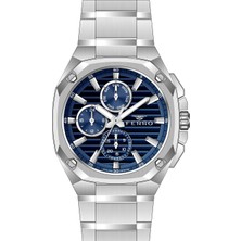 Ferro Gümüş Çelik Kordon Erkek Kol Saati FM43038A-A3 Tüm Fonksiyonlar Aktif 3ATM Su Geçirmez