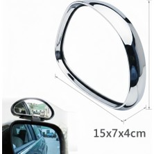 Oto Aksesuarcım Sürücü Kursu Eğitmen Kör Nokta Aynası Büyük Xl 15X7CM SY082 Krom