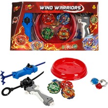 Zapp Toys Rüzgar Savaşçıları 4’lü Topaç Seti - Kırmızı Arena