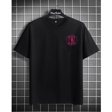 Risil-Nu Company Yeni Sezon Unisex Paris Sırt Detay Baskılı Oversize Siyah T-Shirt
