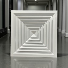 Koç Menfez Kare Tavan Anemostad Dış Ölçü (30 x 30) Iç Ölçü (15 x 15)