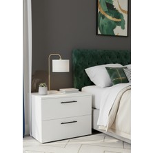 Alteks Dekor Modern 2 Çekmeceli Komodin – Minimal Tasarım, Yatak Odası Komidini