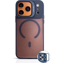 Piyasa Sepeti iPhone 17 Pro Max StandGuard MagSafe Kılıf + Lens Koruma Gece Mavisi