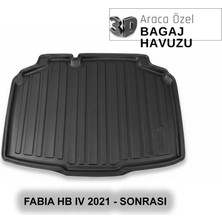 Elorcar Skoda Fabıa Hb Iv 2021 - Sonrası 3D Bagaj Havuzu