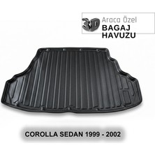 Elorcar Toyota Corolla Sedan 1999 - 2002 3D Bagaj Havuzu