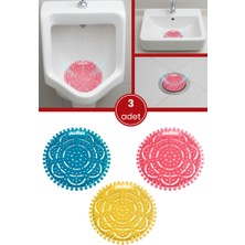 Flosoft 3 Adet Pismiss Yuvarlak Koku Giderici, Pisuvar Lavabo Banyo Gider Süzgeci Kir Tutmaz 30 Gün Etkili