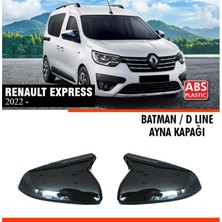 Tuning Vadisi Renault Express Batman Yarasa Ayna Kapağı Piano Black / 2022+