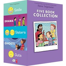 Graphix Raina Telgemeier Collection Box Set (Smile, Drama, Sisters, Ghosts, Guts)