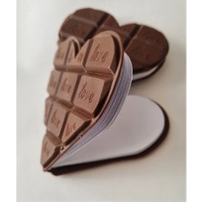 NessiWorld Kalp Tasarımlı Çikolata Not Defteri