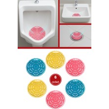 Flosoft 6 Adet Pismiss Yuvarlak Koku Giderici, Pisuvar Lavabo Banyo Gider Süzgeci Kir Tutmaz 30 Gün Etkili