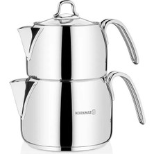 UltraMint Şık ve Kullanışlı Perla Midi Çaydanlık Takımı 1.4 Lt A02