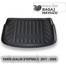 Elorcar Toyota Yaris (Kalın Stepneli)   2011 - 2020 3D Bagaj Havuzu