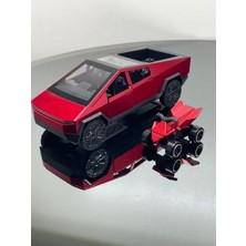 Scowetto Tesla Cyber Truck 1:32 Ölçek Metal Çek Bırak 12 cm Oyuncak Araba