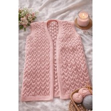 Tasarım El Örmesi Çeyizlik Yelek