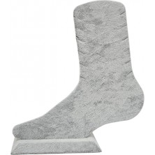 Özer Kutu Ayak Şeklinde Süet Halhal ve Bileklik Stand Mankeni Gri