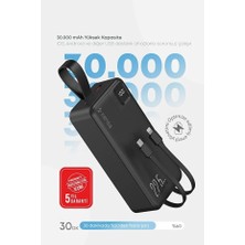 Kensa Taşınabilir 30.000 Mah Powerbank | 22.5W Pd Hızlı Şarj, LED Gösterge, Type-C & Ios