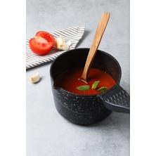 UltraMint Döküm Granit Sosluk ve Sütlük Cezve 14 Cm, Dayanıklı ve Şık Tasarım