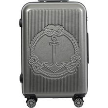 Es Dekor Design Ocean Gri Orta Boy 24" Valiz Moda