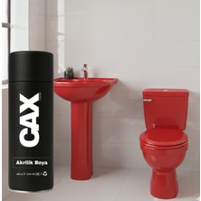 CAXCOLORS Cax Sprey Boya - Parlak Beyaz Lavabo Fayans ve Klozet Boyası - 400ML Suya Dayanıklı Akrilik Boya