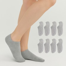 Kral Socks Kadın - Erkek (8 Li - 8 Çift) Pamuklu Terletmez Yazlık Görünmez Çorap Seti