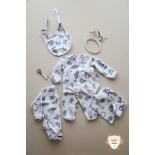 İlays Mabel Özel Üretim Modal Kumaşlı 7’li Hastane Çıkışı Seti