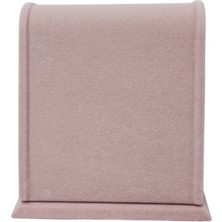 Özer Kutu Dik Geniş S Bileklik&zincir Standı Süet 12 Metal Askılı (17 Cm) Pembe