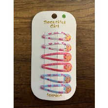 Gülümse Gel Kız Çocuk 6'lı Çıtçıt Toka Barbili Barbi