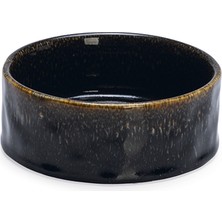 Techmrt Beeztees Dbl Köpek Mama Su Kabı, Seramik, Siyah, 13,5cm, 500ML