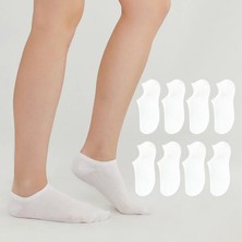 Kral Socks Kadın - Erkek (8 Li - 8 Çift) Pamuklu Terletmez Yazlık Görünmez Çorap Seti