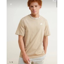 Nike Sportswear Club Erkek Krem T-Shirt FB7309-247